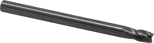 Square End Mill: 0.1575'' Dia, 0.315'' LOC, 4 Flutes, Solid Carbide MPN:414-1575