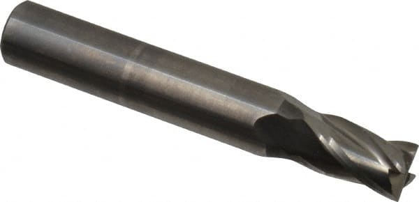 Square End Mill: 0.2756'' Dia, 0.4724'' LOC, 4 Flutes, Solid Carbide MPN:414-2756