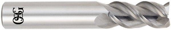 Square End Mill: 0.0393'' Dia, 0.1181'' LOC, 3 Flutes, Solid Carbide MPN:445-0394