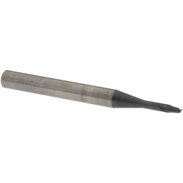 Square End Mill: 2.5 mm Dia, 3.7 mm LOC, 2 Flutes, Solid Carbide MPN:HP410-0984