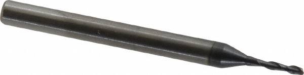 Square End Mill: 3/64'' Dia, 9/64'' LOC, 1/8'' Shank Dia, 1-1/2'' OAL, 2 Flutes, Solid Carbide MPN:HP421-0469
