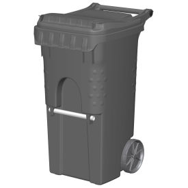 GoVets™ Mobile Trash Container 35 Gallon Gray 39510B22