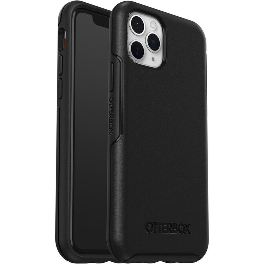 OtterBox iPhone 11 Pro Symmetry Series Case - For Apple iPhone 11 Pro Smartphone - Black - Drop Resistant - Synthetic Rubber, Polycarbonate - 1 (Min Order Qty 2) MPN:77-63015