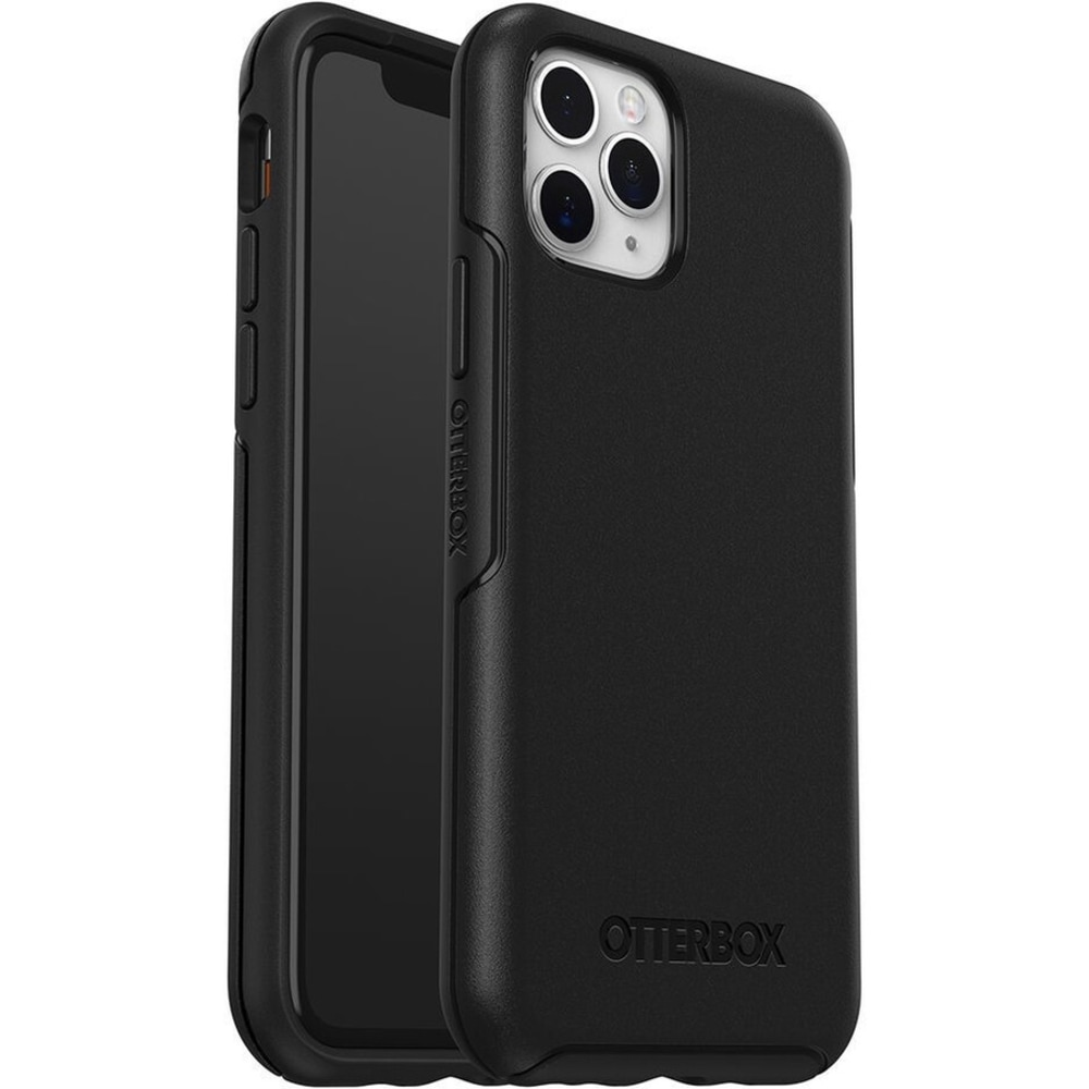 OtterBox iPhone 11 Pro Symmetry Series Case - For Apple iPhone 11 Pro Smartphone - Black - Drop Resistant - Synthetic Rubber, Polycarbonate - 1 MPN:77-63015
