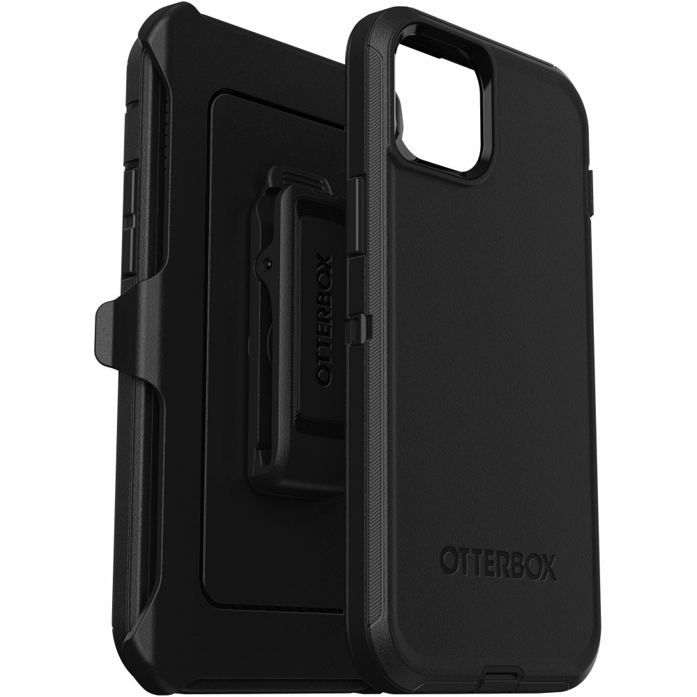 OtterBox Defender Carrying Case (Holster) Apple iPhone 15 Plus, iPhone 14 Plus Smartphone - Black MPN:77-92543