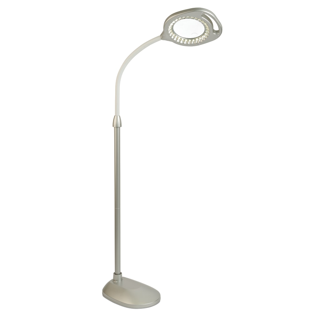 OttLite 2-in-1 LED Magnifier Floor/Table Light, 56-3/4inH MPN:43828C-SHPR
