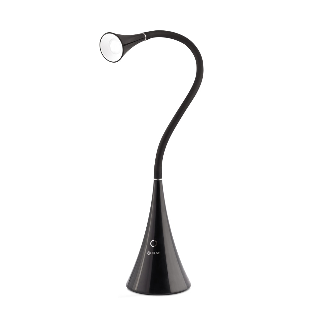 OttLite FlexNeck Desk Lamp, Adjustable Height, 26-7/8inH, Black MPN:A59G5B-FFP