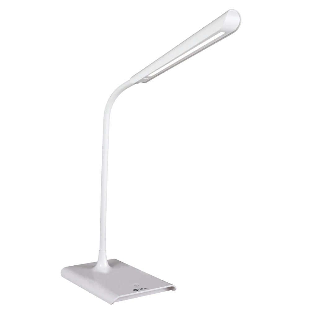 OttLite Power Up LED Desk Lamp With Wireless Charging, 20inH, White MPN:CS030QI-SHPR