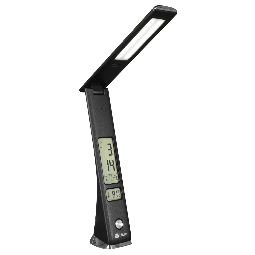 OttLite Rise LED Desk Lamp, 19inH, Black MPN:CSE13G59