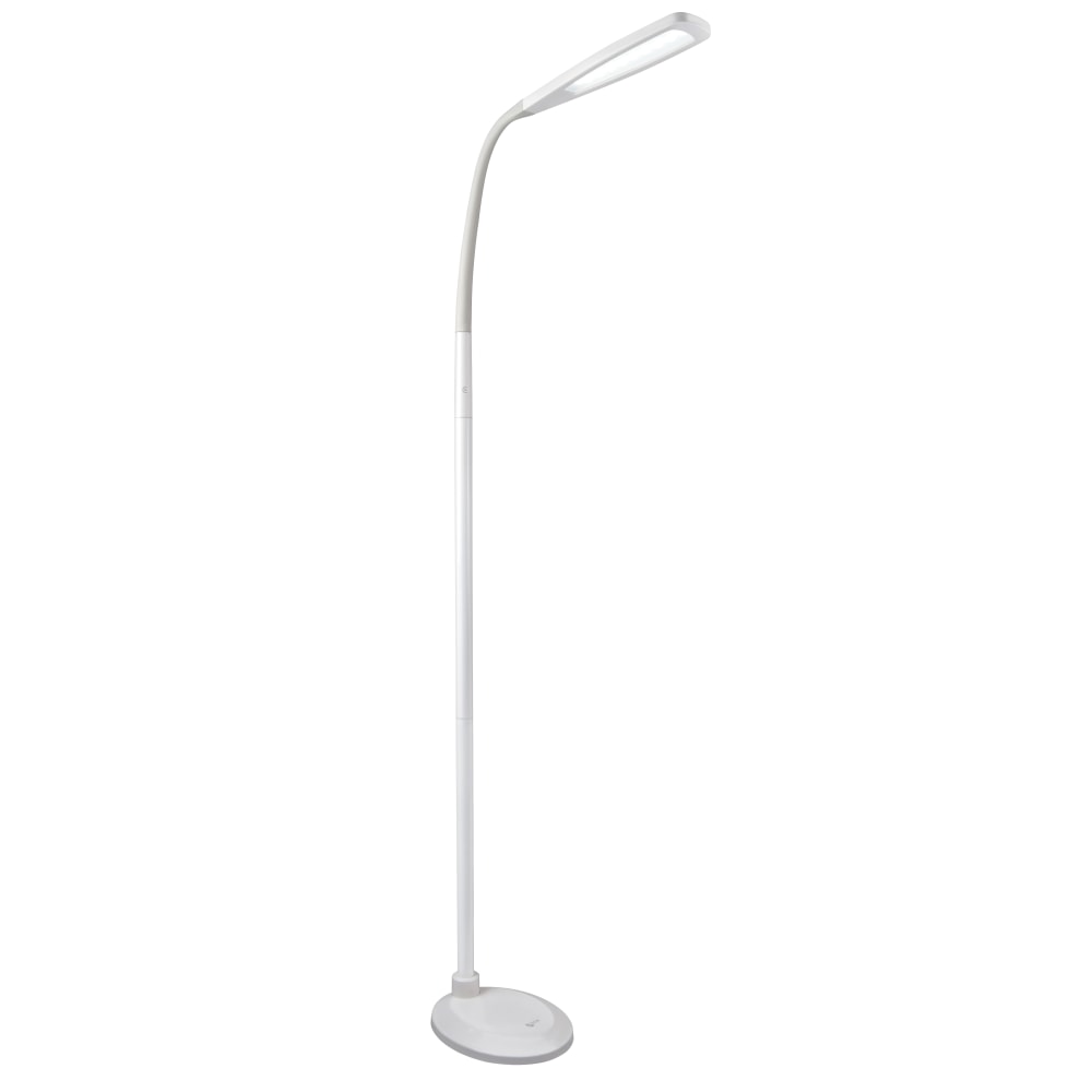 OttLite Flex LED Floor Lamp, 71inH, White MPN:CSP9300W