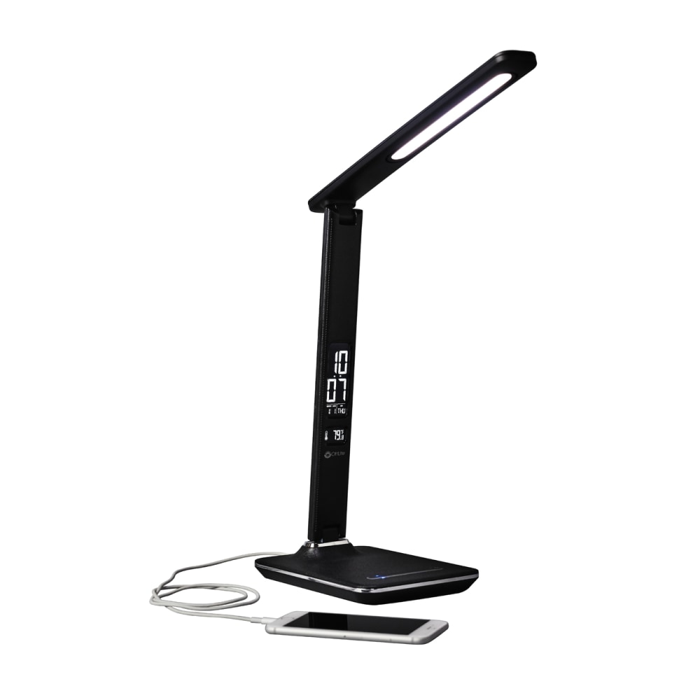 OttLite Wellness Series Renew LED Desk Lamp, Adjustable Height, 14-3/4inH, Black MPN:F1DY8G59-SHPR