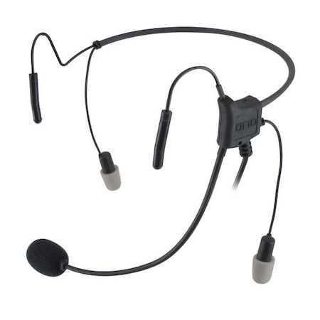 Headset, Behind the Head, In Ear, Black MPN:V4-HN2KA5