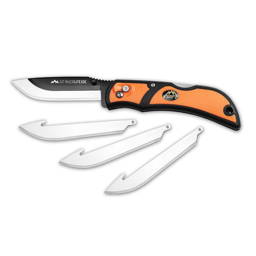 Pocket & Folding Knives, Edge Type: Plain , Handle Material: Glass-Reinforced Nylon with Thermoplastic Elastomer , Blade Length (Inch): 3  MPN:RLB30-30C