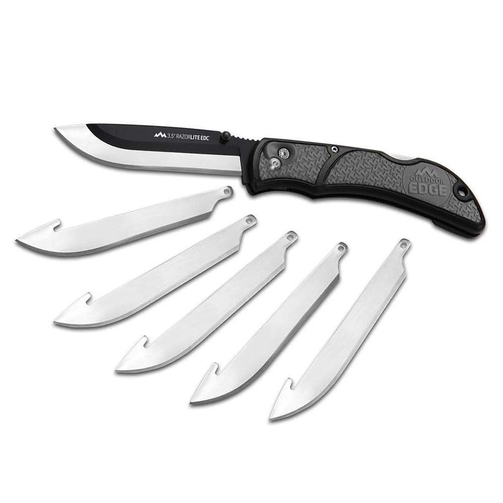 Pocket & Folding Knives, Edge Type: Plain , Handle Material: Glass-Reinforced Nylon with Thermoplastic Elastomer , Blade Length (Inch): 3-1/2  MPN:RLY-50C