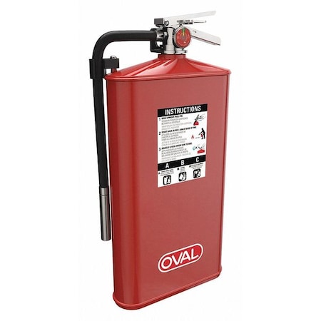 Fire Extinguisher, 10 lb Capacity, Class ABC, UL Rating4A:80B:C, Monoammonium Phosphate MPN:10JABC