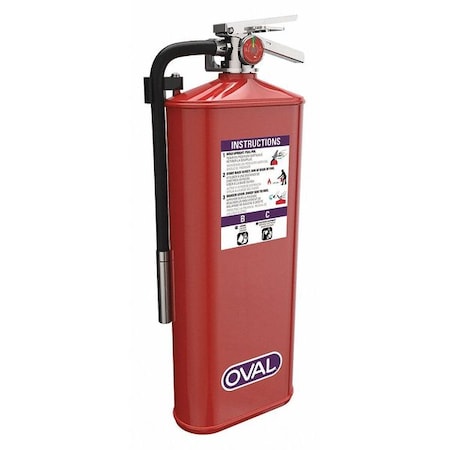 Fire Extinguisher, 10 lb Capacity, Class K, UL Rating80B:C, Potassium Bicarbonate MPN:4760479