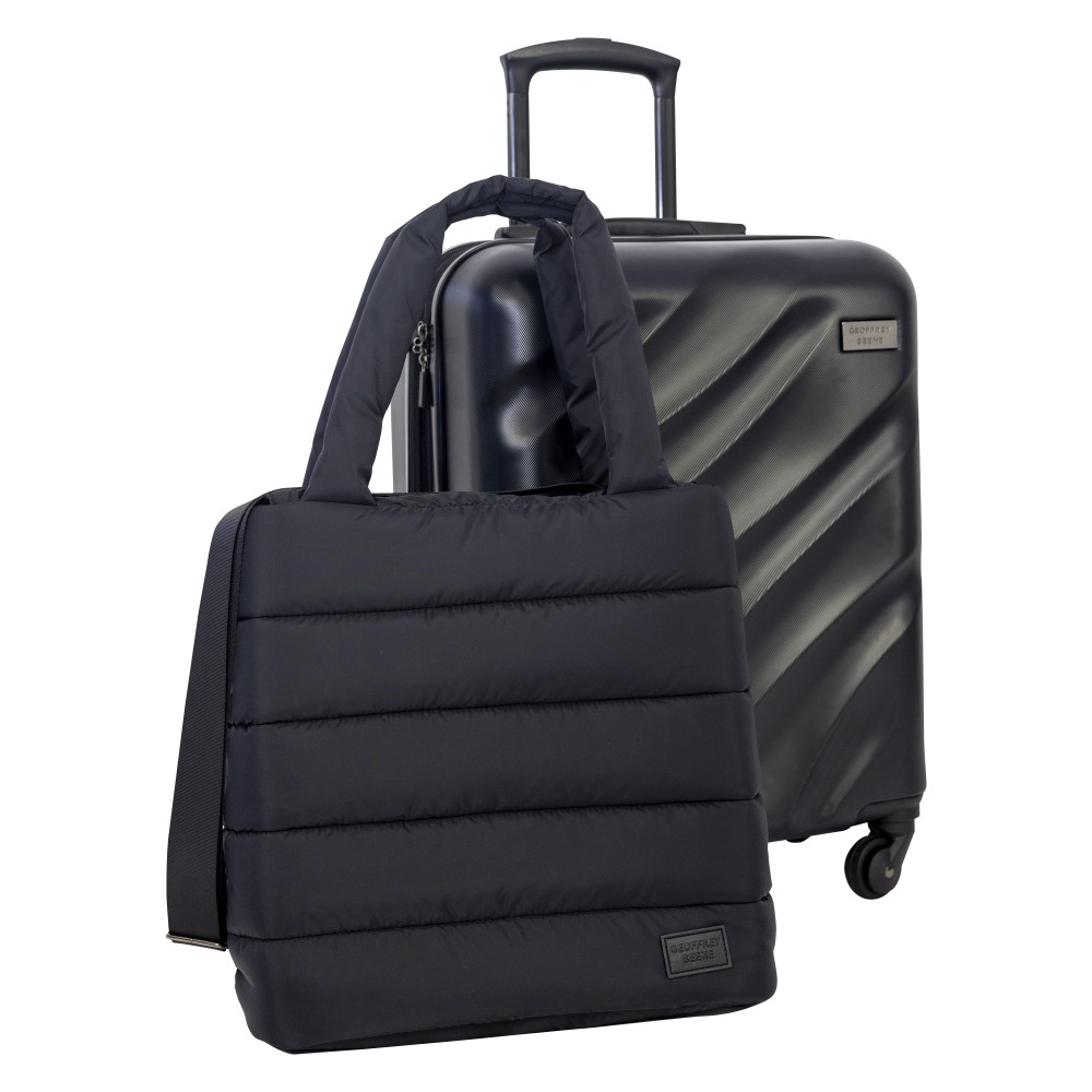 Geoffrey Beene Puffer Hardside 2-Piece Luggage Set, Black MPN:GB23-2
