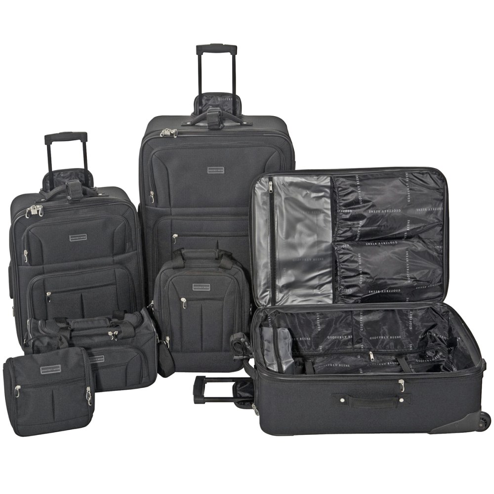 Overland Geoffrey Beene Ebony 6-Piece Luggage Set, Black MPN:GB720-6