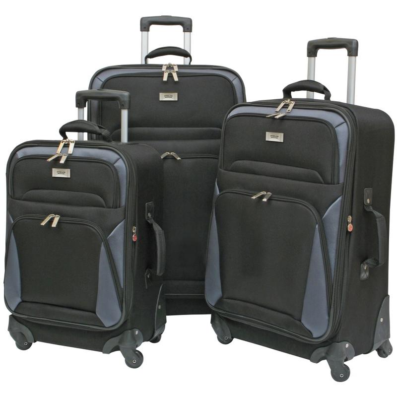 Geoffrey Beene Brentwood 3-Piece Luggage Set, Black MPN:GB866-3
