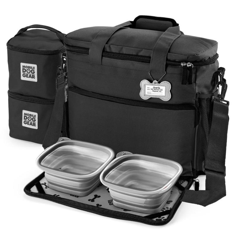 Mobile Dog Gear Week Away Bag For Small Dogs, 11inH x 6inW x 12inD, Black MPN:ODG25