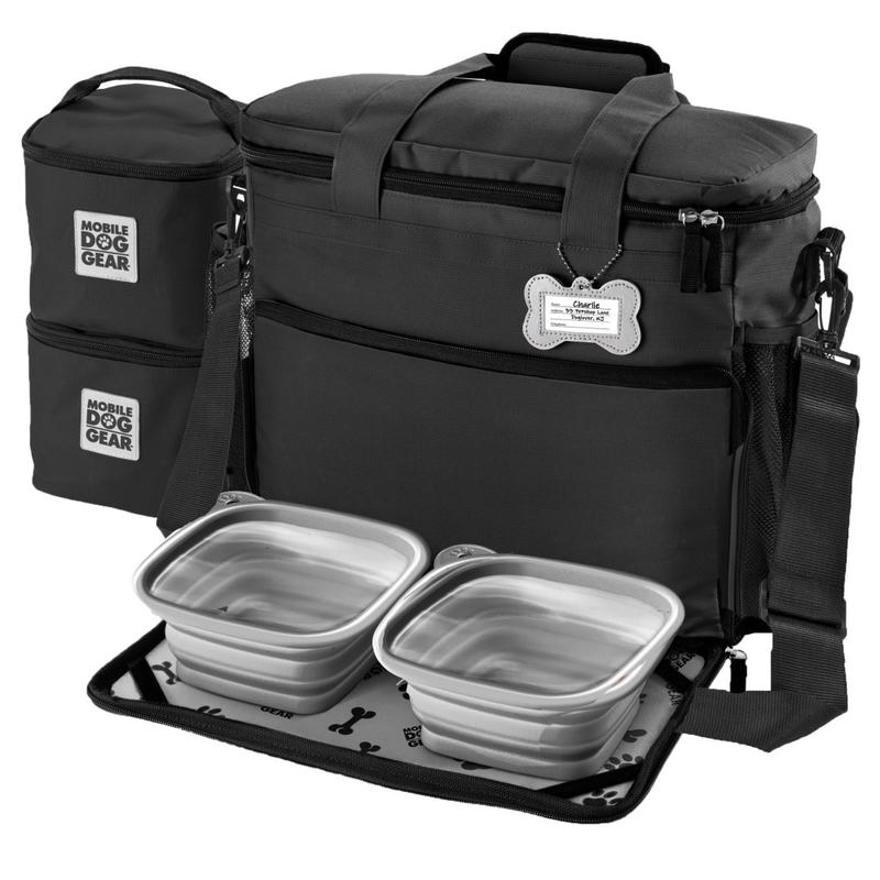 Mobile Dog Gear Week Away Bag For Medium/Large Dogs, 14inH x 7inW x 15inD, Black MPN:ODG30
