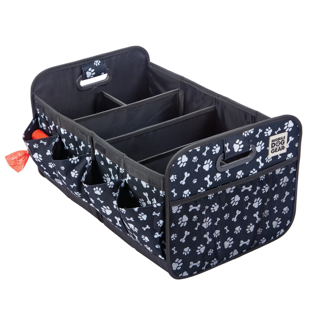 Mobile Dog Gear Collapsible Multipurpose Organizer, 12-1/2inH x 14-1/2inW x 22-1/2inD, Black/White MPN:MDG301-10
