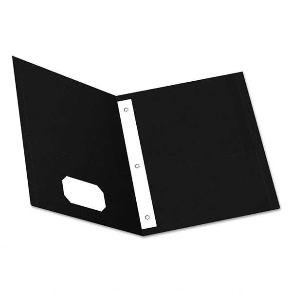 Pocket Folder: Letter, Black, 25/Pack MPN:OXF57706