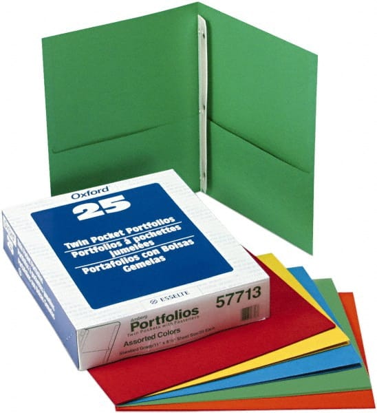 Pocket Folder: Letter, Light Blue, 25/Pack MPN:OXF57713 - Pkg Qty 25