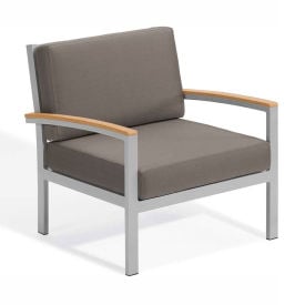 Oxford Garden® Travira Club Chair Tekwood Natural Stone TVCC-ST-AC.N-PC.F