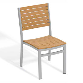 Oxford Garden® Travira Stacking Side Chair Tekwood Natural 2/pack TVSCN-PC.F2