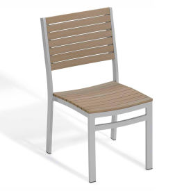 Oxford Garden® Travira Stacking Side Chair Tekwood Vintage 2/pack TVSCV-PC.F2