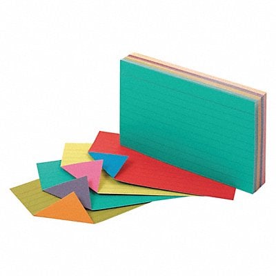 Extreme Index Cards 3x5 Assorted PK100 MPN:04736