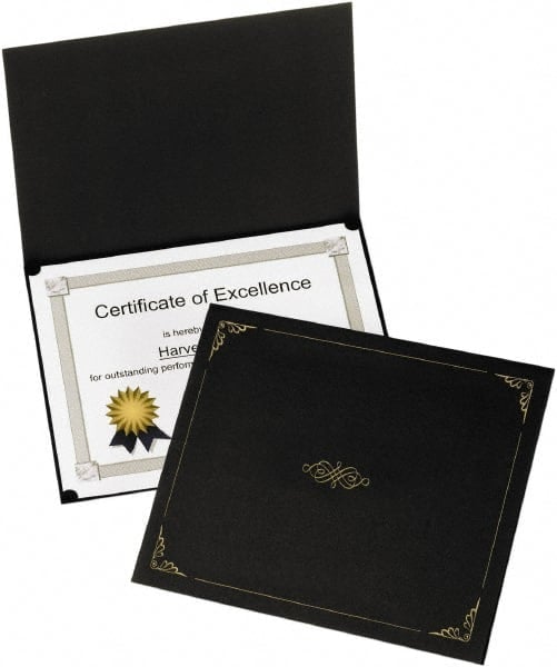 5 Pc Certificate & Document Holder: Black MPN:OXF29900055BGD - Pkg Qty 5