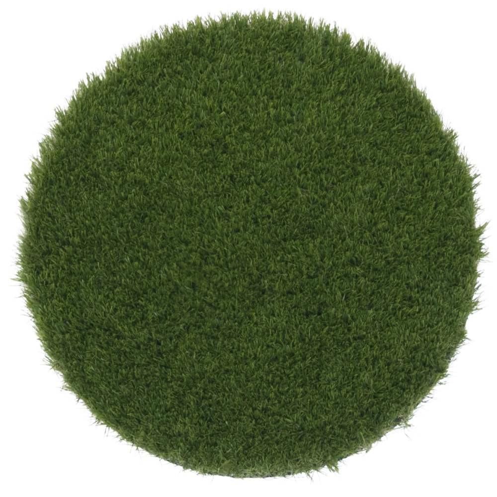 Joy Carpets Artificial Grass Sitting Spots, GreenSpace, 1-1/2ft x 1-1/2ft, Set Of 12 Spots MPN:624