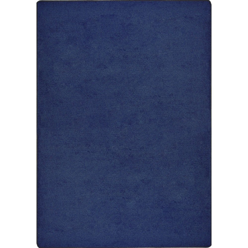 Joy Carpets Kid Essentials Solid Color Rectangle Area Rug, Endurance, 4ft x 6ft, Midnight Sky MPN:80N-03
