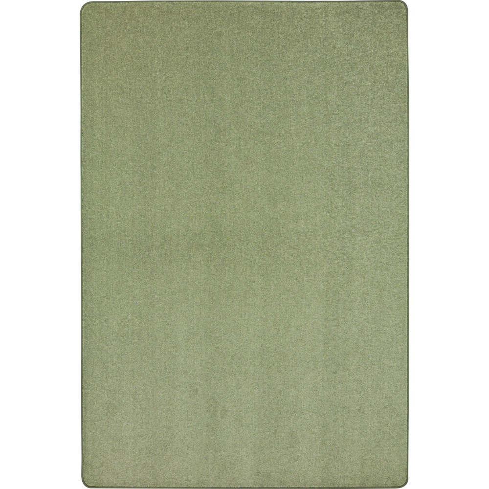 Joy Carpets Kid Essentials Solid Color Rectangle Area Rug, Endurance, 4ft x 6ft, Sage MPN:80N-11