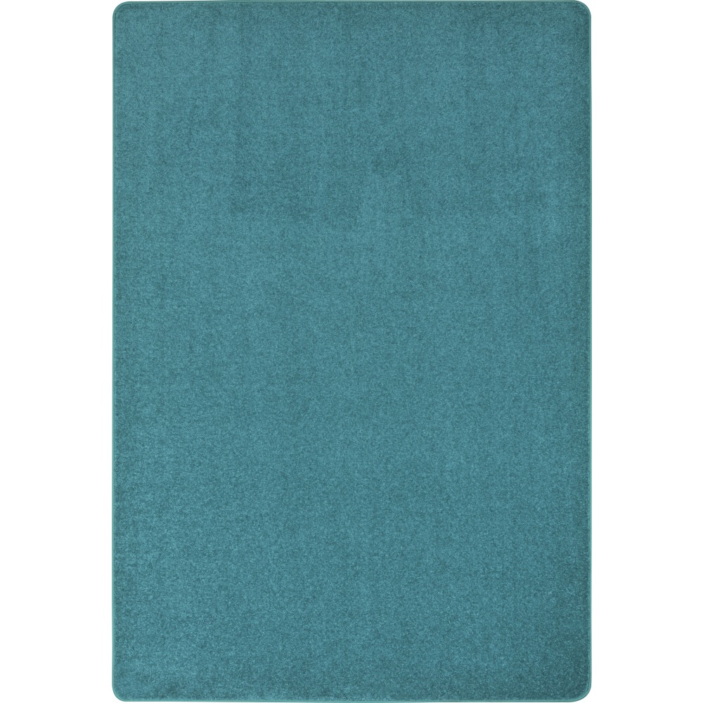Joy Carpets Kid Essentials Solid Color Rectangle Area Rug, Endurance, 6ft x 9ft, Mint MPN:80Q-05
