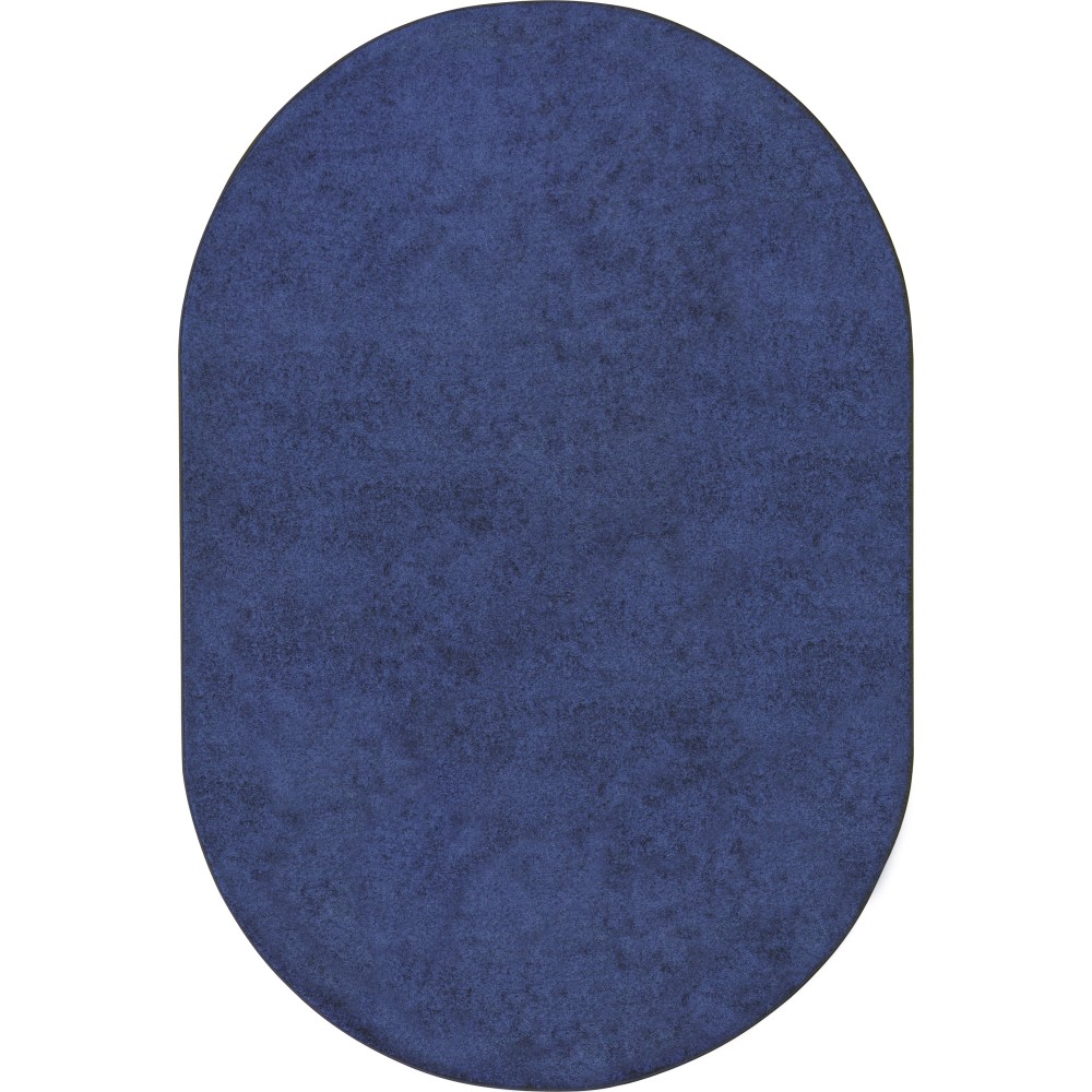 Joy Carpets Kids Essentials Oval Area Rug, Endurance, 6ft x 9ft, Midnight Sky MPN:80QQ-03
