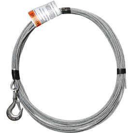 OZ Lifting Products Galvanized Cable Assembly with Bare End Fitting 3/16