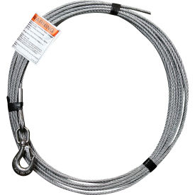 OZ Lifting Products Galvanized Cable Assembly with Bare End Fitting 1/4