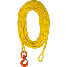 OZ Lifting Synthetic Rope Assembly with Swivel Hook with Latch 5/16