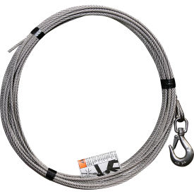 OZ Lifting Products Stainless Steel Cable Assembly with Bare End Fitting 3/16