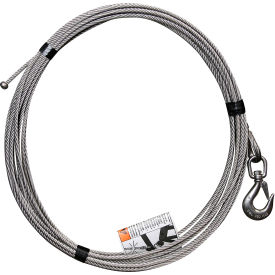 OZ Lifting Products Stainless Steel Cable Assembly with Ball End Fitting 1/4