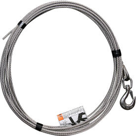 OZ Lifting Products Stainless Steel Cable Assembly with Bare End Fitting 1/4