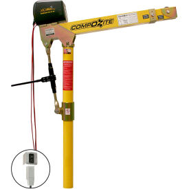 OZ Lifting 1200 lb. Composite Davit Crane W/ 110 AC Electric Winch OZ1200DAV-ACW