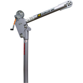 OZ Lifting Products 1000 lb. Alumi-Lite Davit Crane with Carbon Steel Brake Winch OZA1000DAV