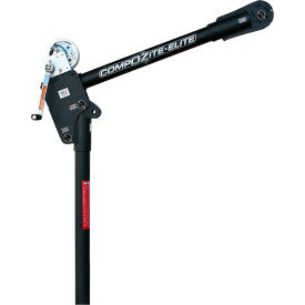 OZ Lifting Products 1200 lb. Carbon Fiber Davit Crane with 2500 lb. Carbon Steel Brake Winch OZCF1200DAV-HND2