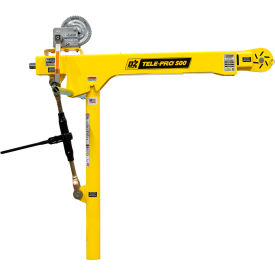 OZ Lifting Tele-Pro Davit Crane 500 Lb. Capcity W/ AC Electric Winch OZTP500DAV-ACW