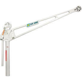 OZ Lifting Products 1000 lb. Extended Reach Davit Crane with Manual Minch OZXR1000DAV