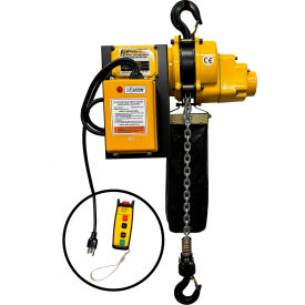 OZ Lifting Products Electric Hoist with Wireless Adapter 2000 lb. Capacity 10' Lift 13 FPM 115V OZ2000ECW-10